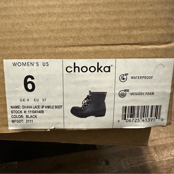 Chooka Ava Lace Up Waterproof Ankle Boot - Picture 3 of 3